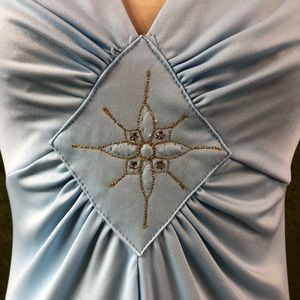 Vintage Dresses - LAST CHANCE ⚡️ 1970s blue disco maxi dress Vintage Dresses - LAST CHANCE ⚡️ 1970s blue disco maxi dress